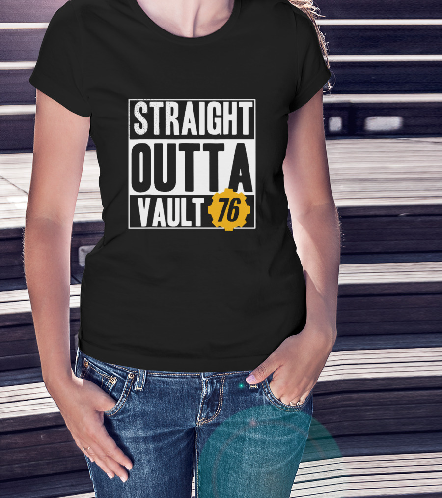 Straight Outta Vault 76 Fallout-Themed Gear T-Shirt