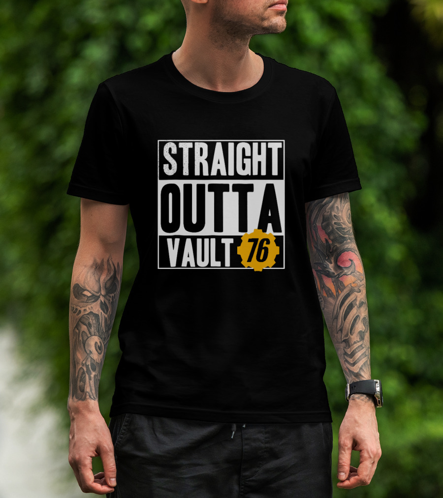 Straight Outta Vault 76 Fallout-Themed Gear T-Shirt