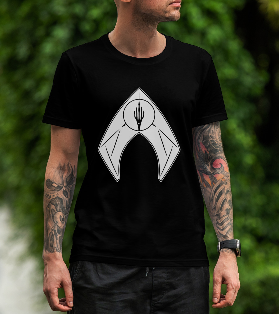 Aquaman Trident Symbol Superhero Icon T-Shirt