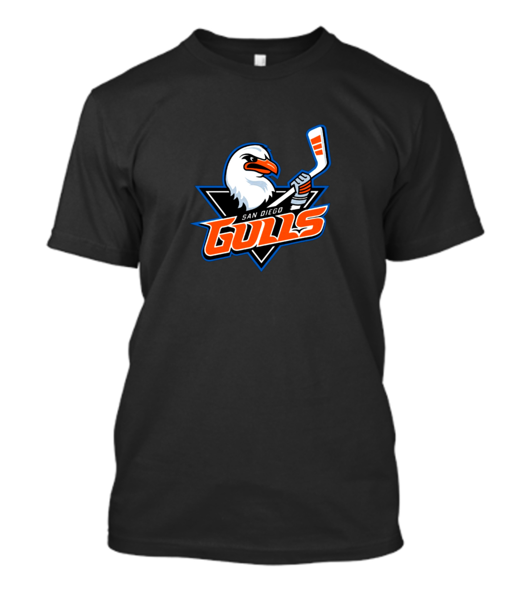San Diego Gulls Hockey Team Gulls Text And Hockey Stick T-Shirt