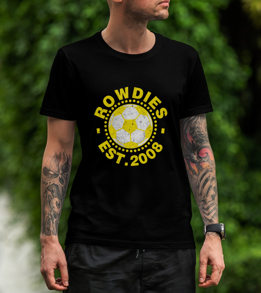 Rowdies Est 2008 Soccer Ball T-Shirt