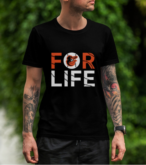 Baltimore Orioles Baseball Fan Logo For Life T-Shirt