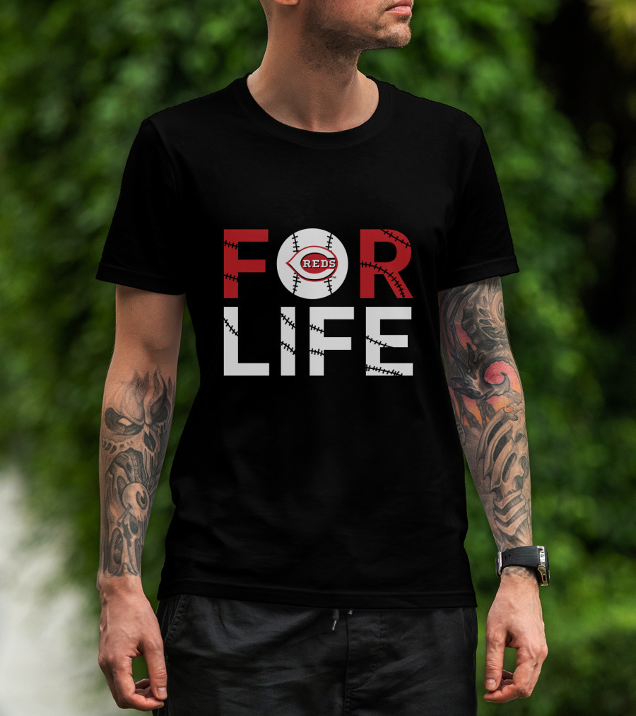 Cincinnati Reds Baseball Passion Forever Fans For Life T-Shirt