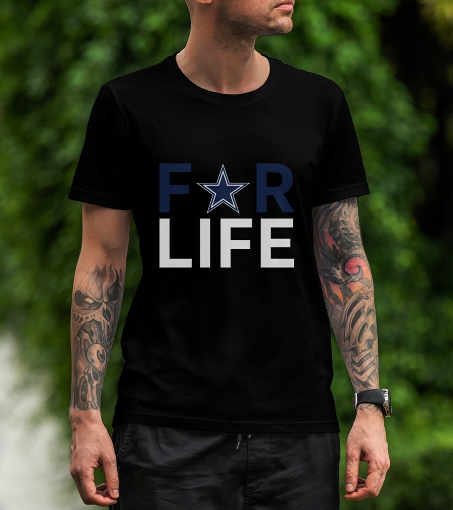 For Life Dallas Cowboys Star Logo Enthusiasts T-Shirt