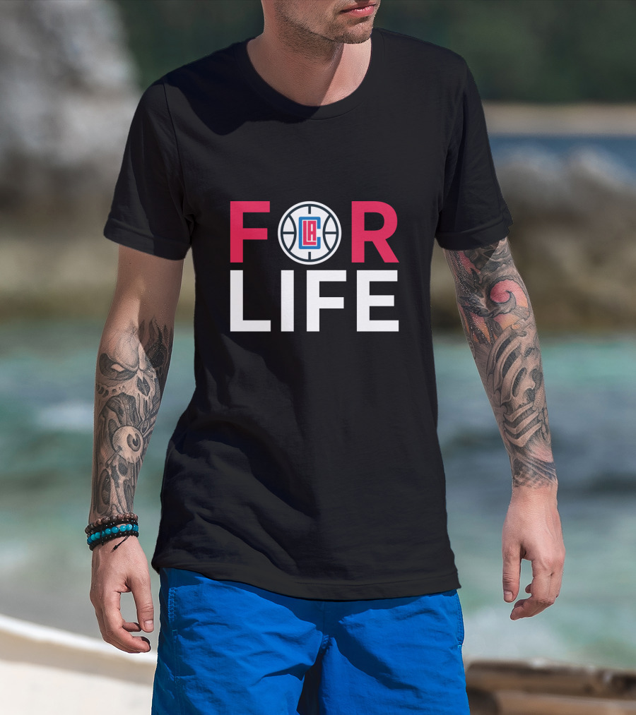 La Clippers Basketball For Life Fan Tribute T-Shirt