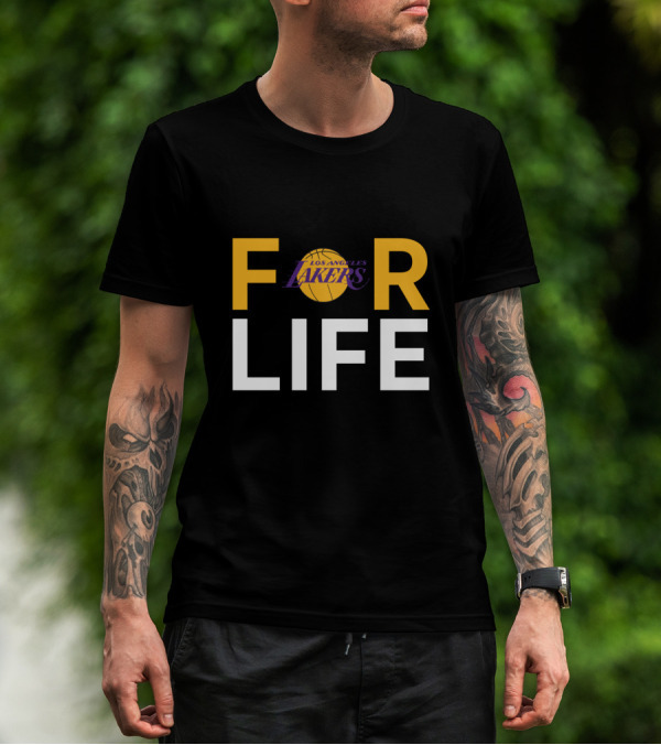 For Life Los Angeles Lakers Basketball Fans T-Shirt