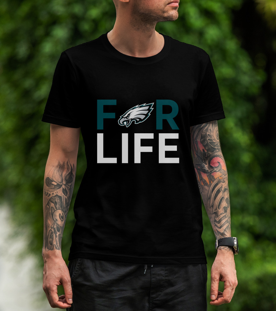For Life Philadelphia Eagles Fans Nfl Team Pride T-Shirt