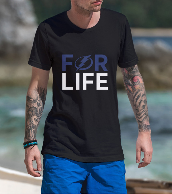 For Life Tampa Bay Lightning Enthusiasts T-Shirt