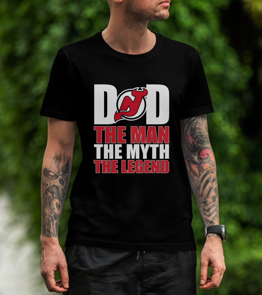 New Jersey Devils Dad The Man The Myth The Legend T-Shirt