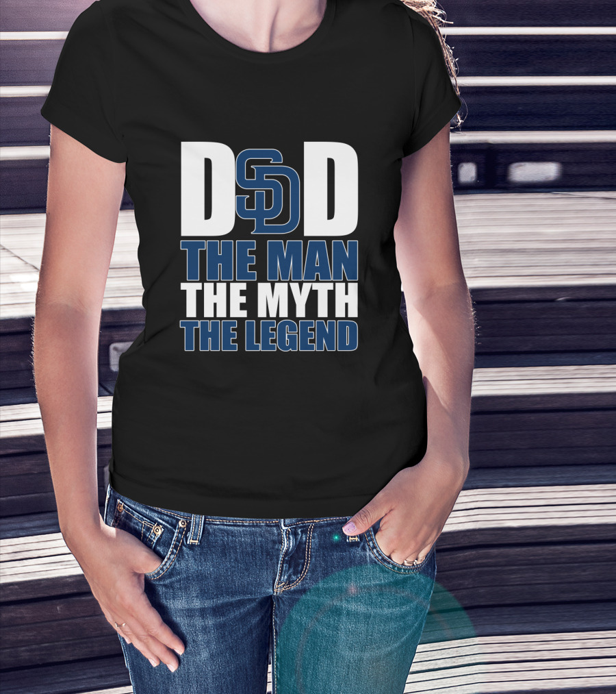 San Diego Padres Dad The Man The Myth The Legend T-Shirt