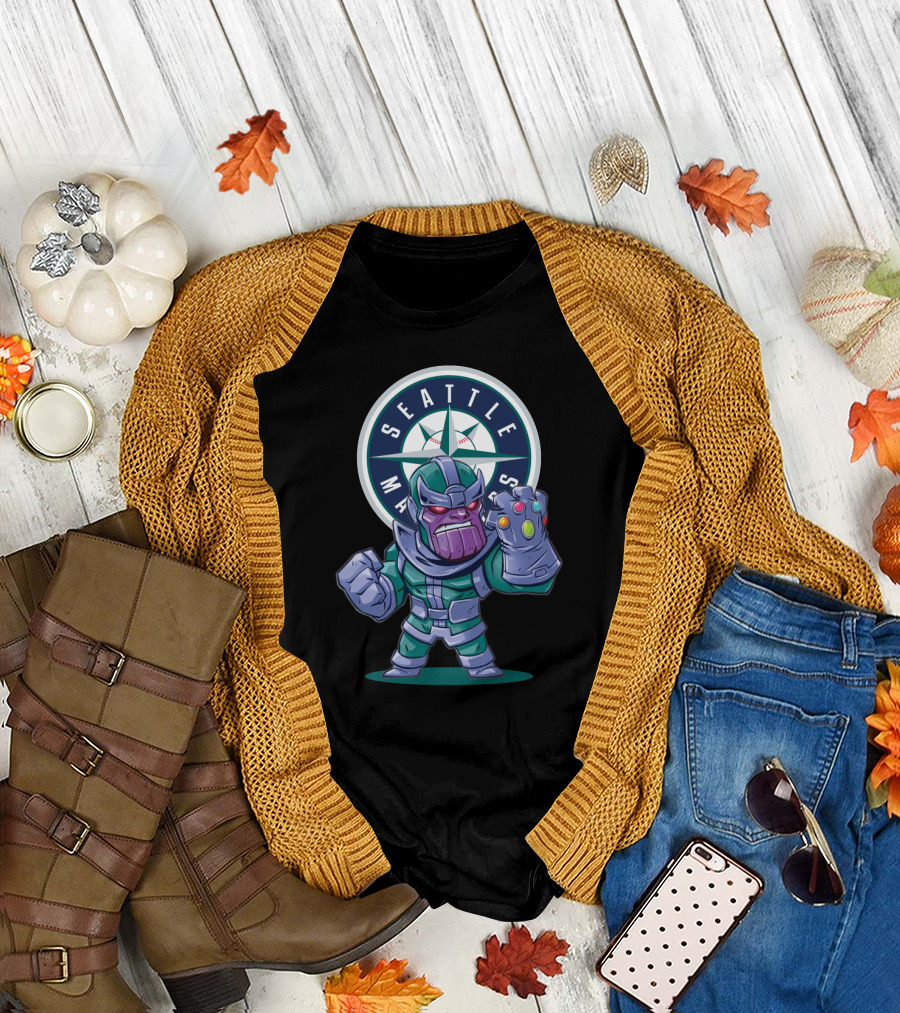 Seattle Mariners Fans Meet Iconic Thanos Character Crossover T-Shirt
