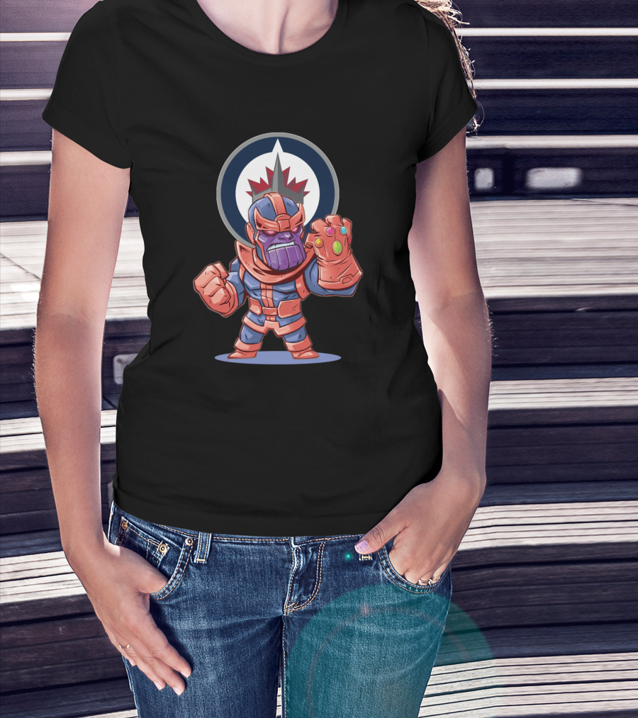 Thanos Meets Winnipeg Jets Fans With Infinity Gauntlet T-Shirt