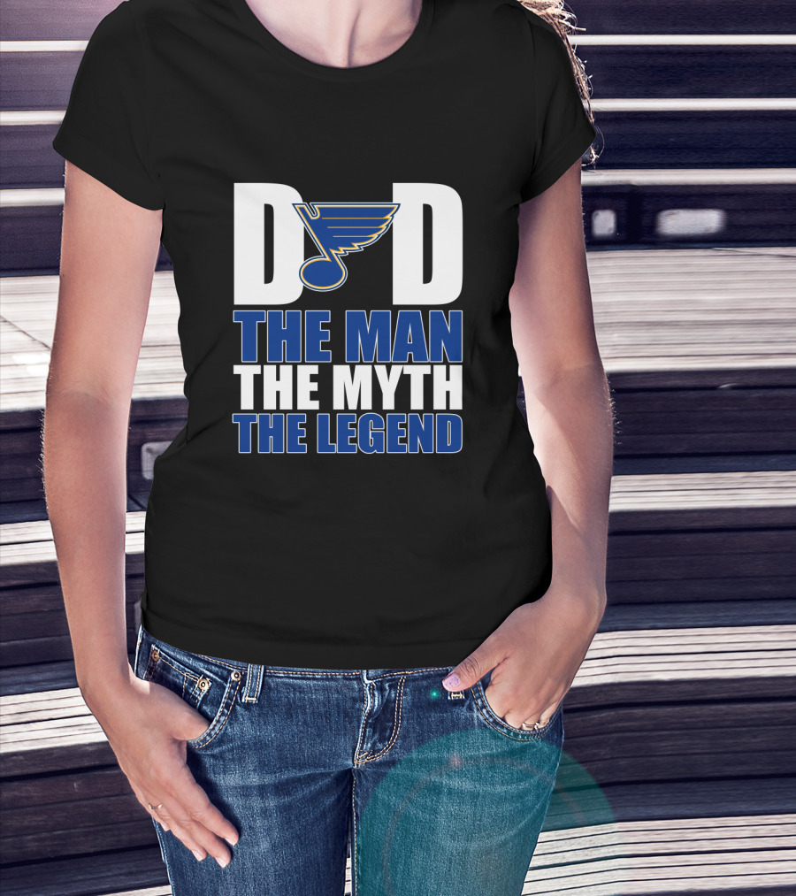 Dad St. Louis Blues The Man The Myth The Legend T-Shirt