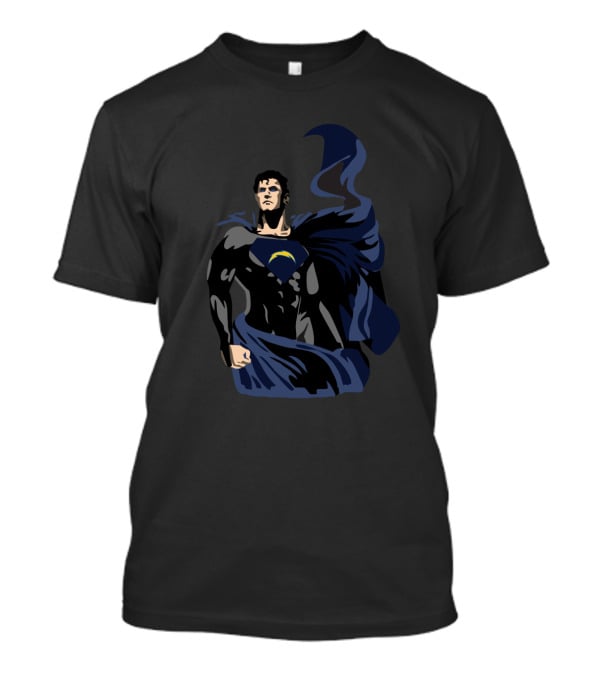 Superman Los Angeles Chargers Fans Hero Fusion T-Shirt