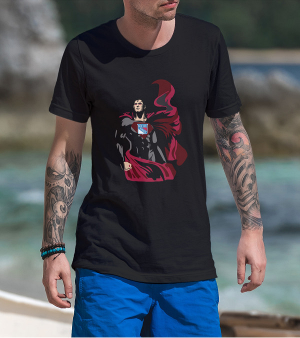 Superman New York Rangers Superhero NHL Crossover T-Shirt