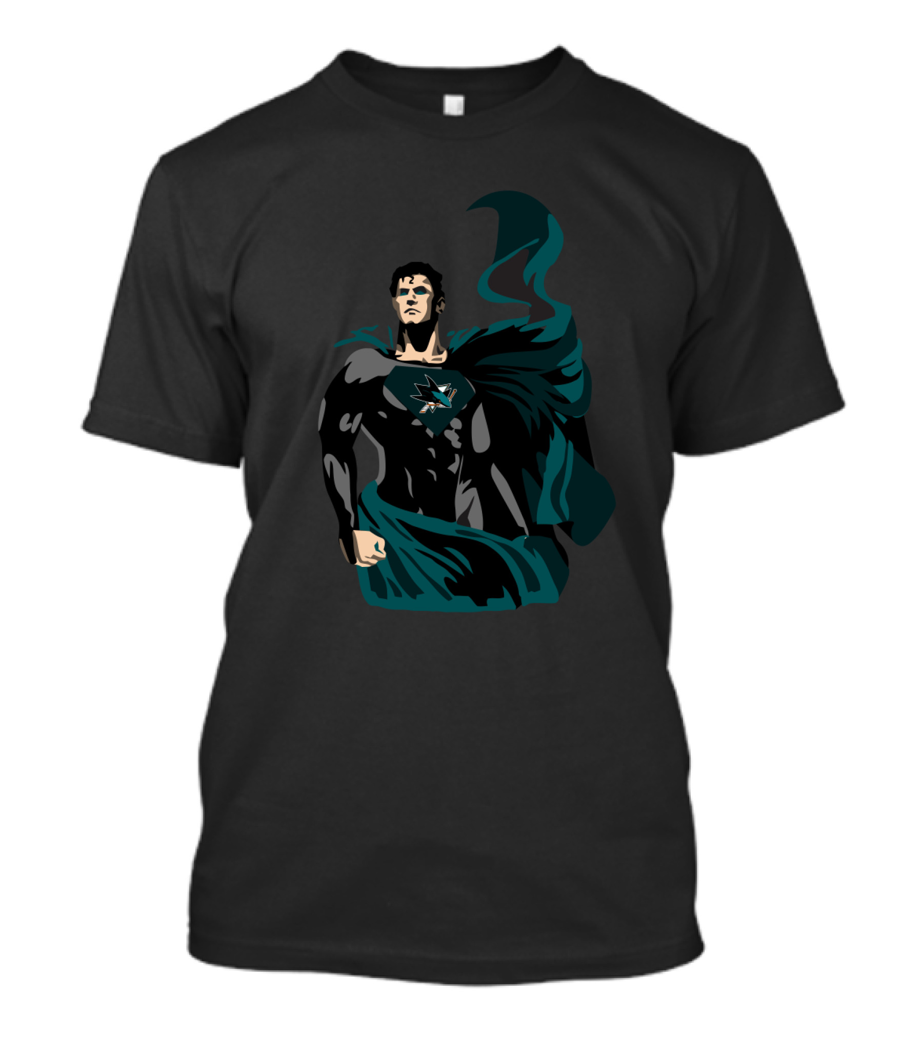 San Jose Sharks Superman Crossover Hero T-Shirt