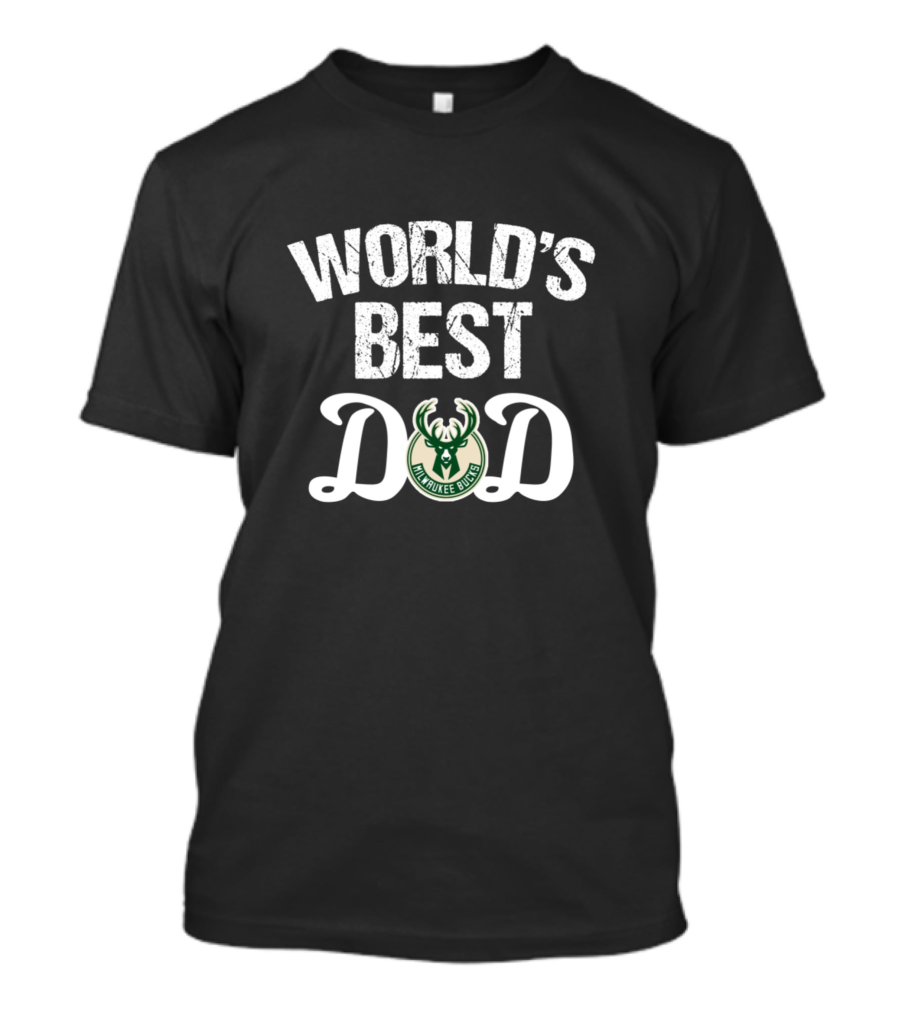 World's Best Milwaukee Bucks Dad T-Shirt