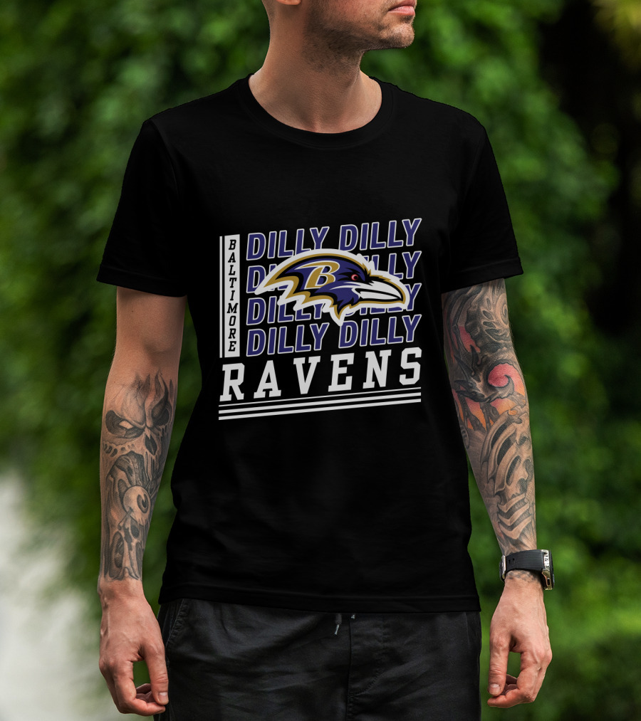 Baltimore Ravens Dilly Dilly Bud Light Nfl Team T-Shirt