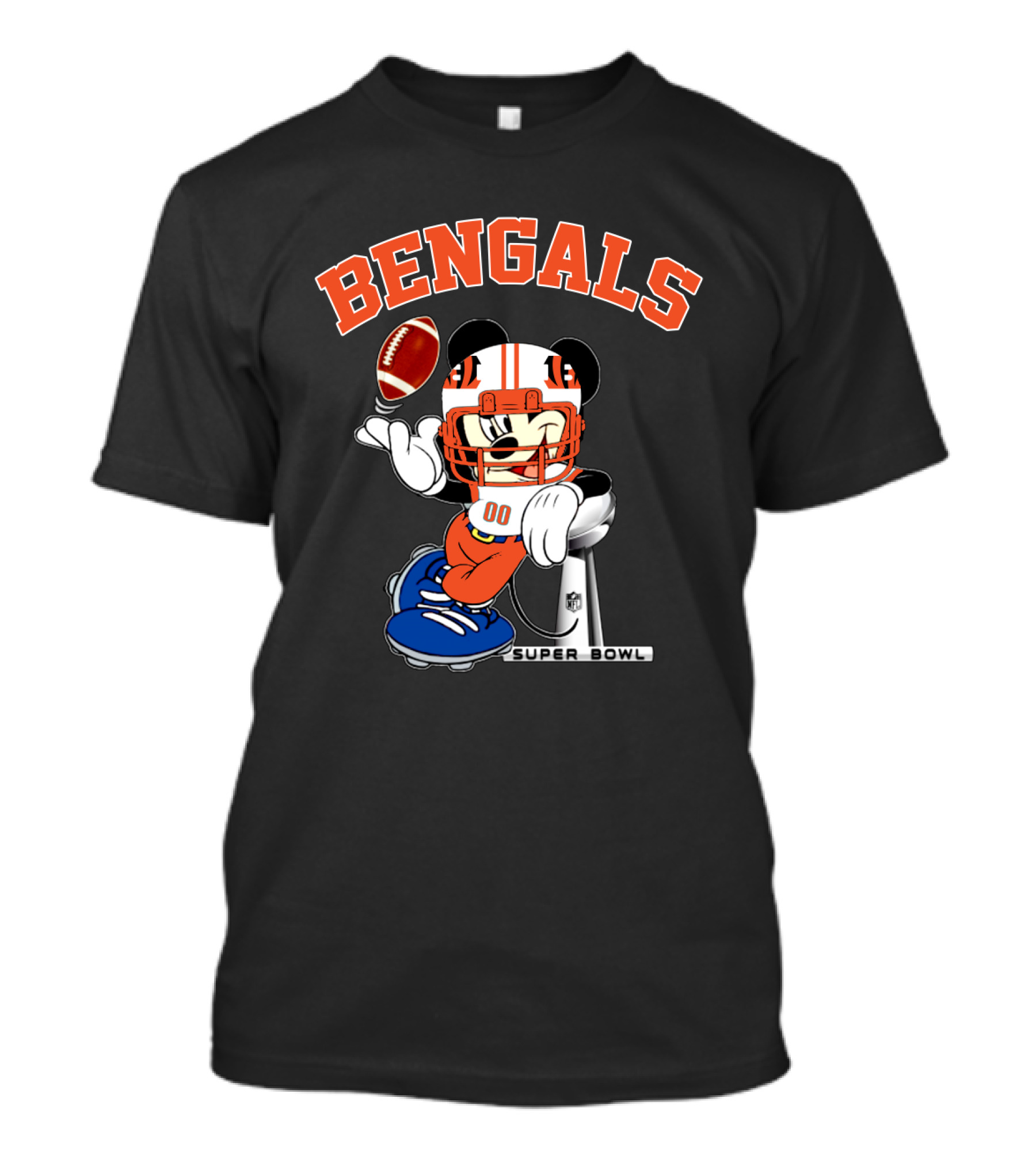 Bengals Super Bowl Nfl Mickey Football T-Shirt