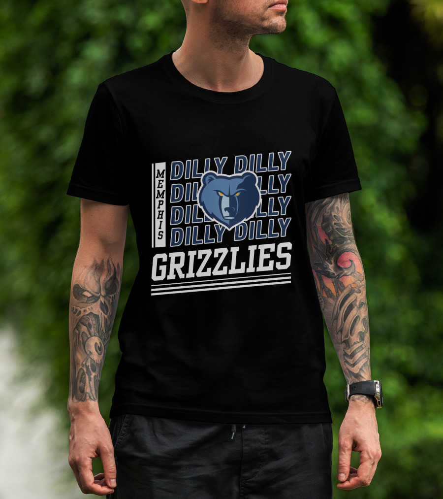Memphis Grizzlies Dilly Dilly Bold Bear T-Shirt