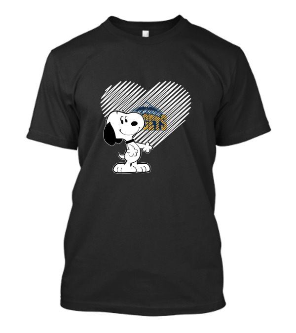 Snoopy Denver Nuggets Heart Fans T-Shirt