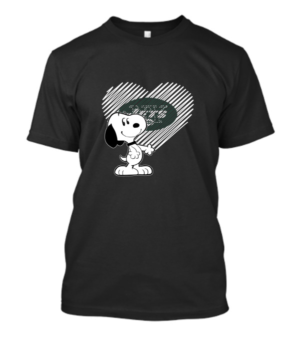 Snoopy Heart New York Jets Football Fans T-Shirt