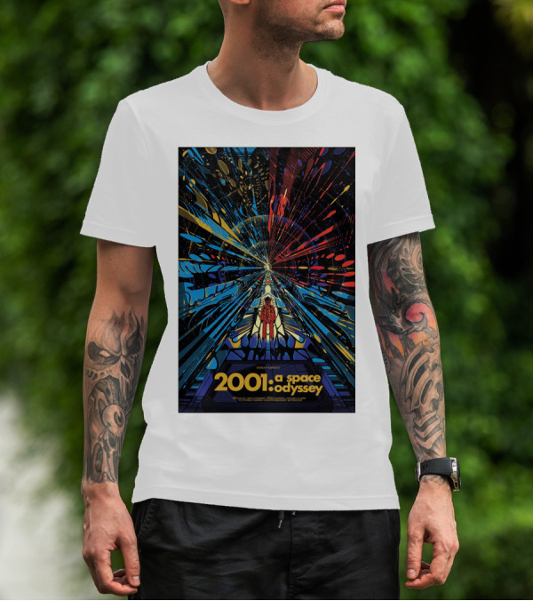 2001: A Space Odyssey Sci-Fi Psychedelic Explosion Astronaut Journey T-Shirt