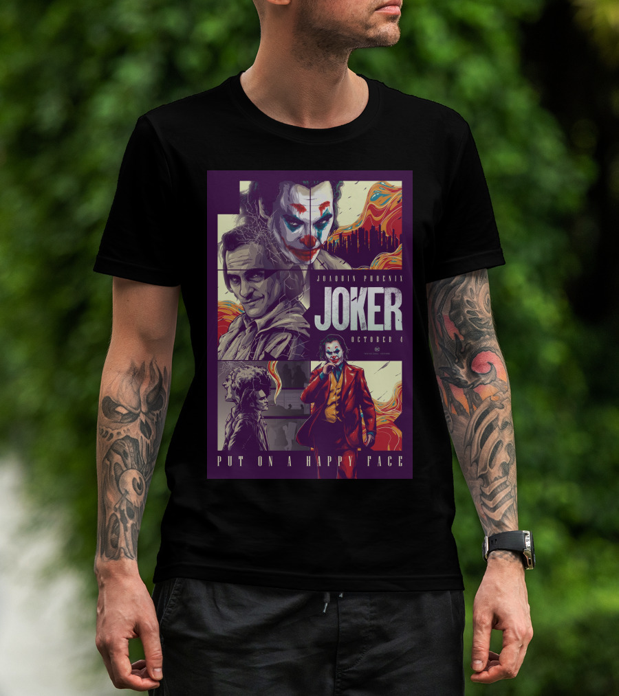 Joker Joaquin Phoenix October 4 Put On A Happy Face T-Shirt