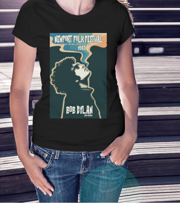 Newport Folk Festival 1965 Bob Dylan T-Shirt