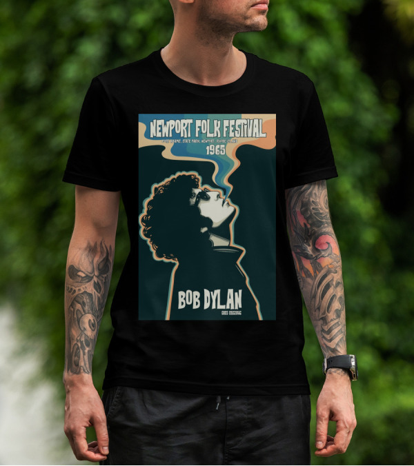 Newport Folk Festival 1965 Bob Dylan T-Shirt