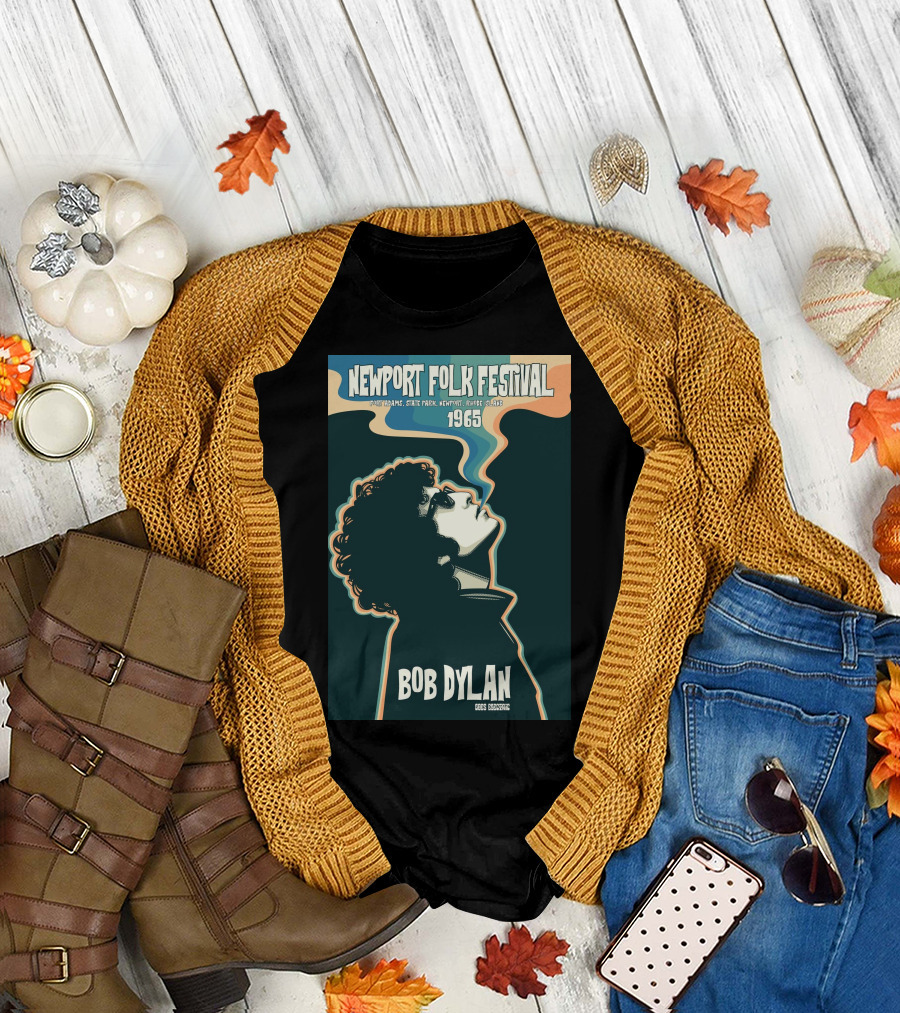 Newport Folk Festival 1965 Bob Dylan T-Shirt