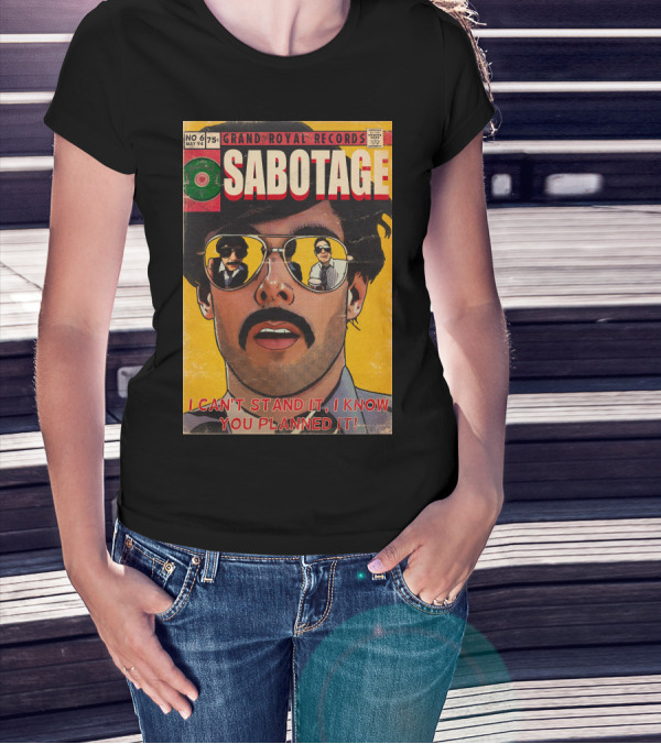 Grand Royal Records Sabotage Comic Cover No 6 May 94 I Can't Stand It I Know You Planned It T-Shirt