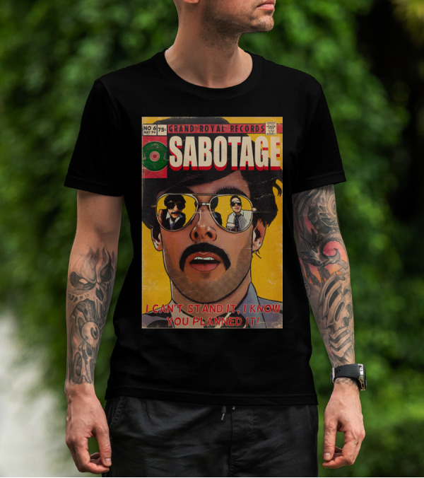 Grand Royal Records Sabotage Comic Cover No 6 May 94 I Can't Stand It I Know You Planned It T-Shirt