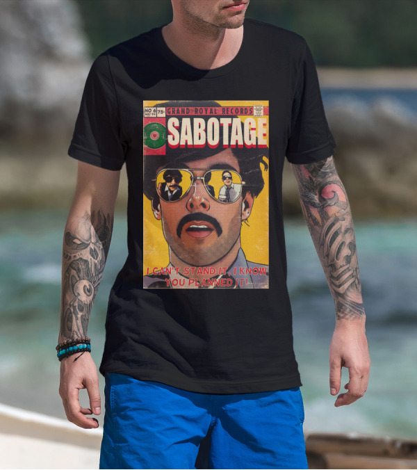 Grand Royal Records Sabotage Comic Cover No 6 May 94 I Can't Stand It I Know You Planned It T-Shirt