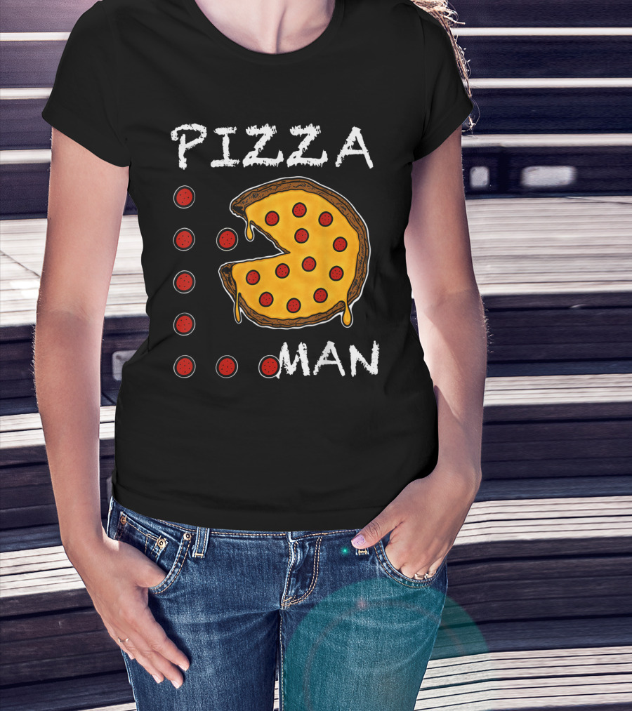 Pizza Man Video Gamer Pizza T-Shirt