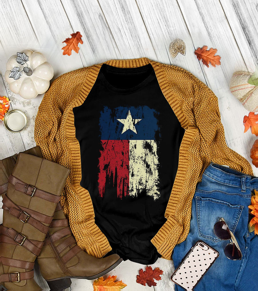 Texas Independence Day Lone Star Flag T-Shirt