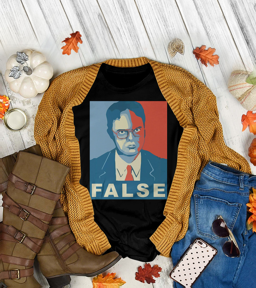 Dwight Schrute FALSE Pop Art Style Poster Image T-Shirt