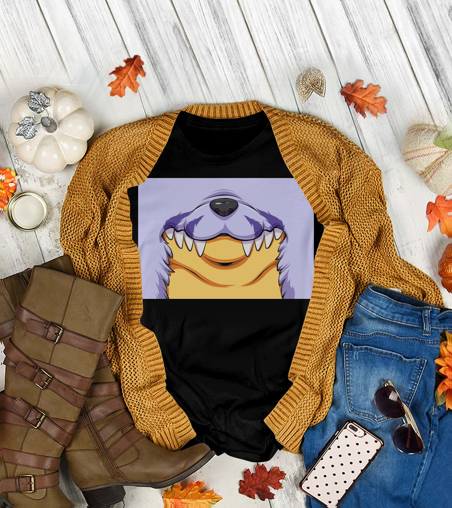 Gabu Mask Anime-Inspired Wolf Face T-Shirt
