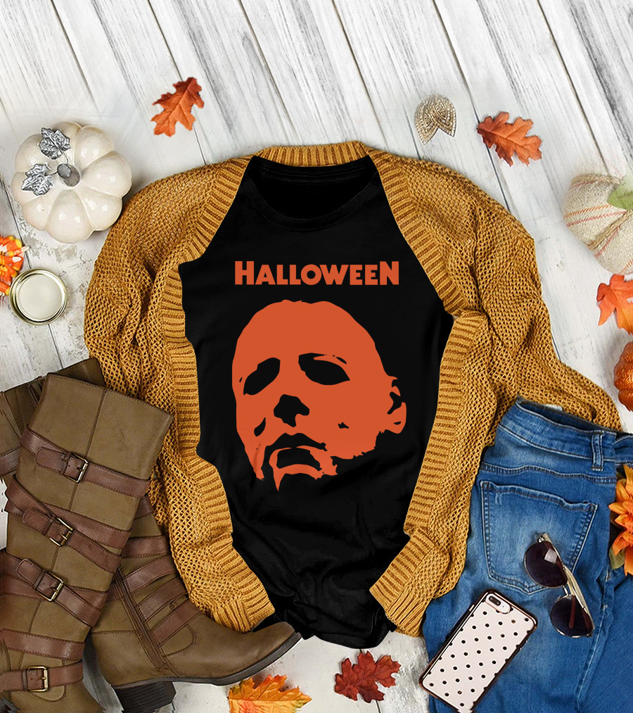 Halloween Michael Myers Face T-Shirt
