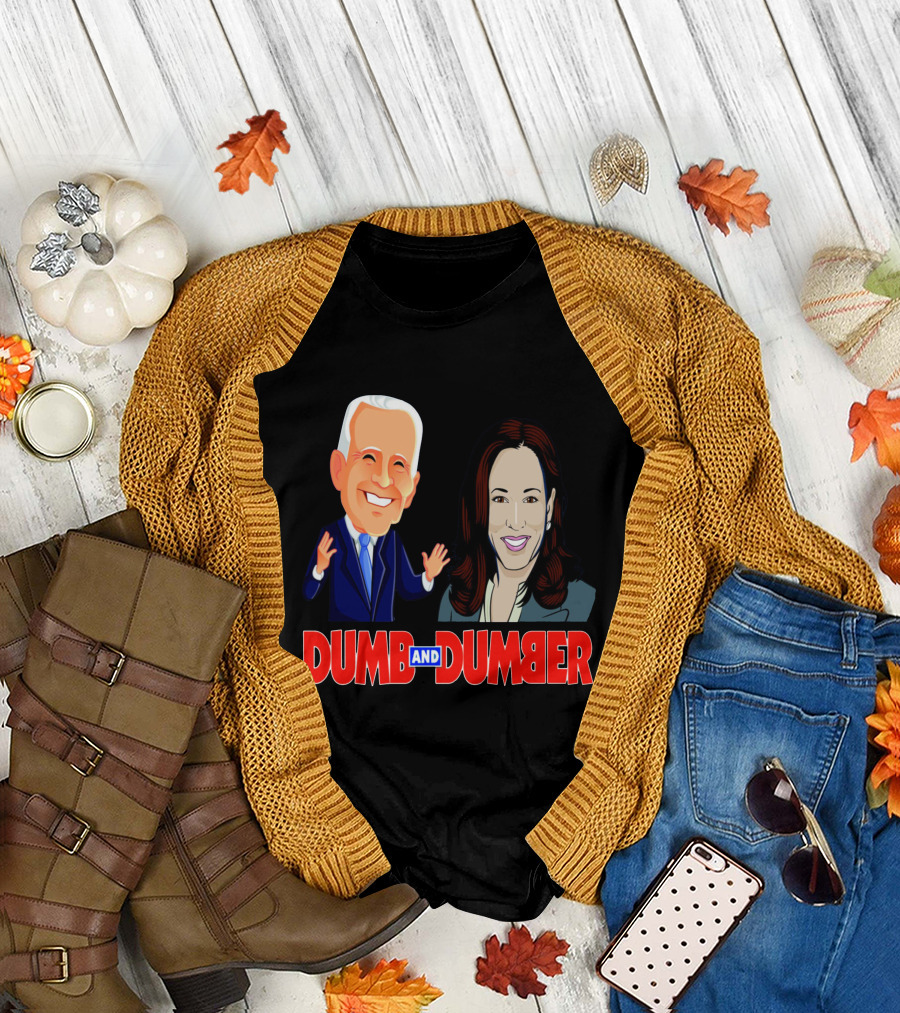Dumb And Dumber Political Caricature Duo T-Shirt