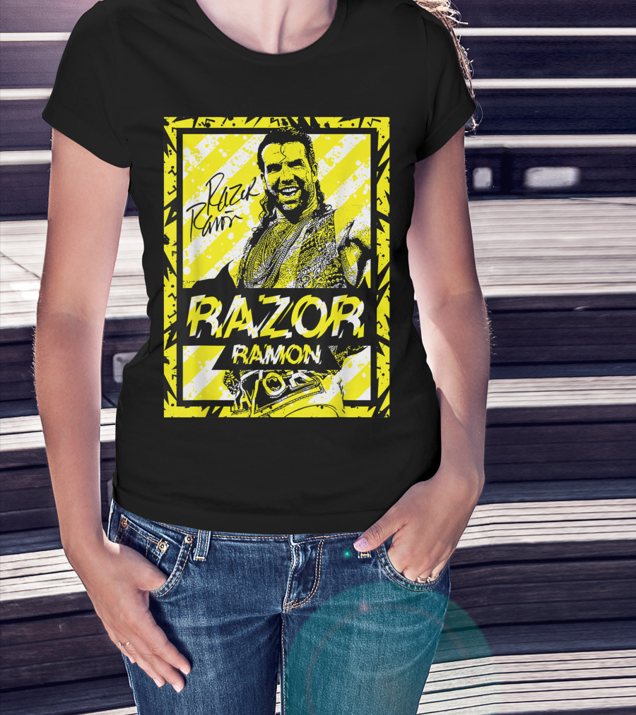 Razor Ramon Signature Yellow Stripes T-Shirt