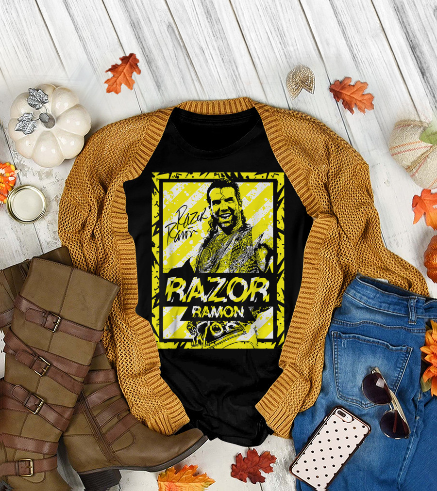 Razor Ramon Signature Yellow Stripes T-Shirt