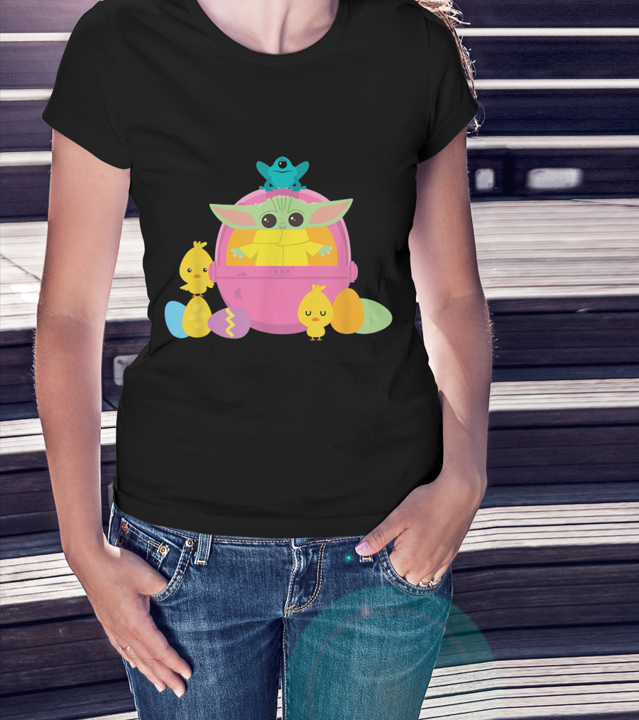 Baby Yoda Easter Chick And Egg Surprise T-Shirt