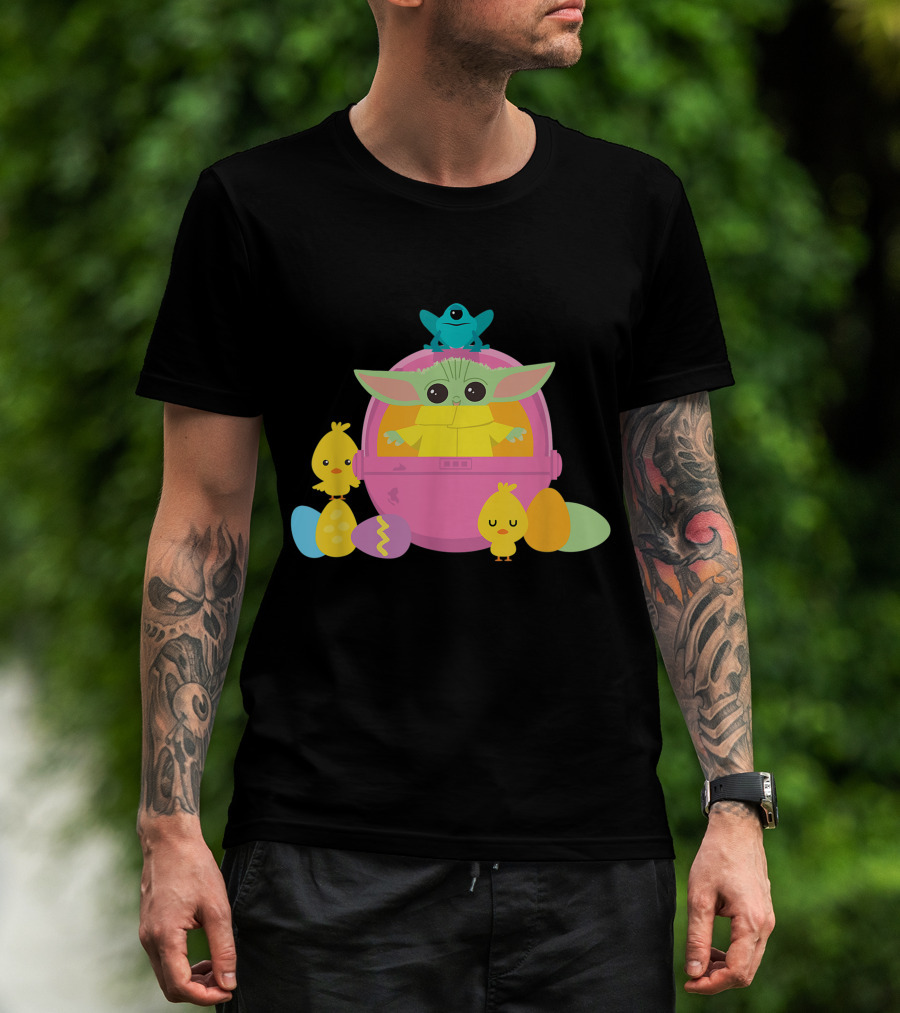Baby Yoda Easter Chick And Egg Surprise T-Shirt
