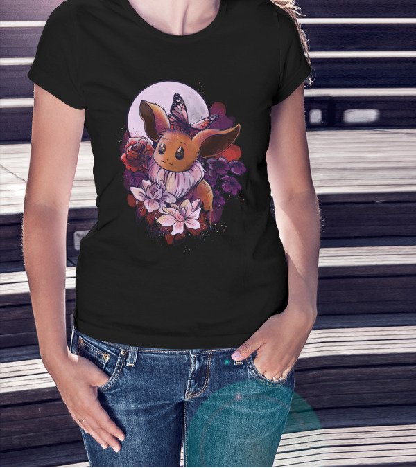 Eevee Moonlight Butterfly Blossoms T-Shirt
