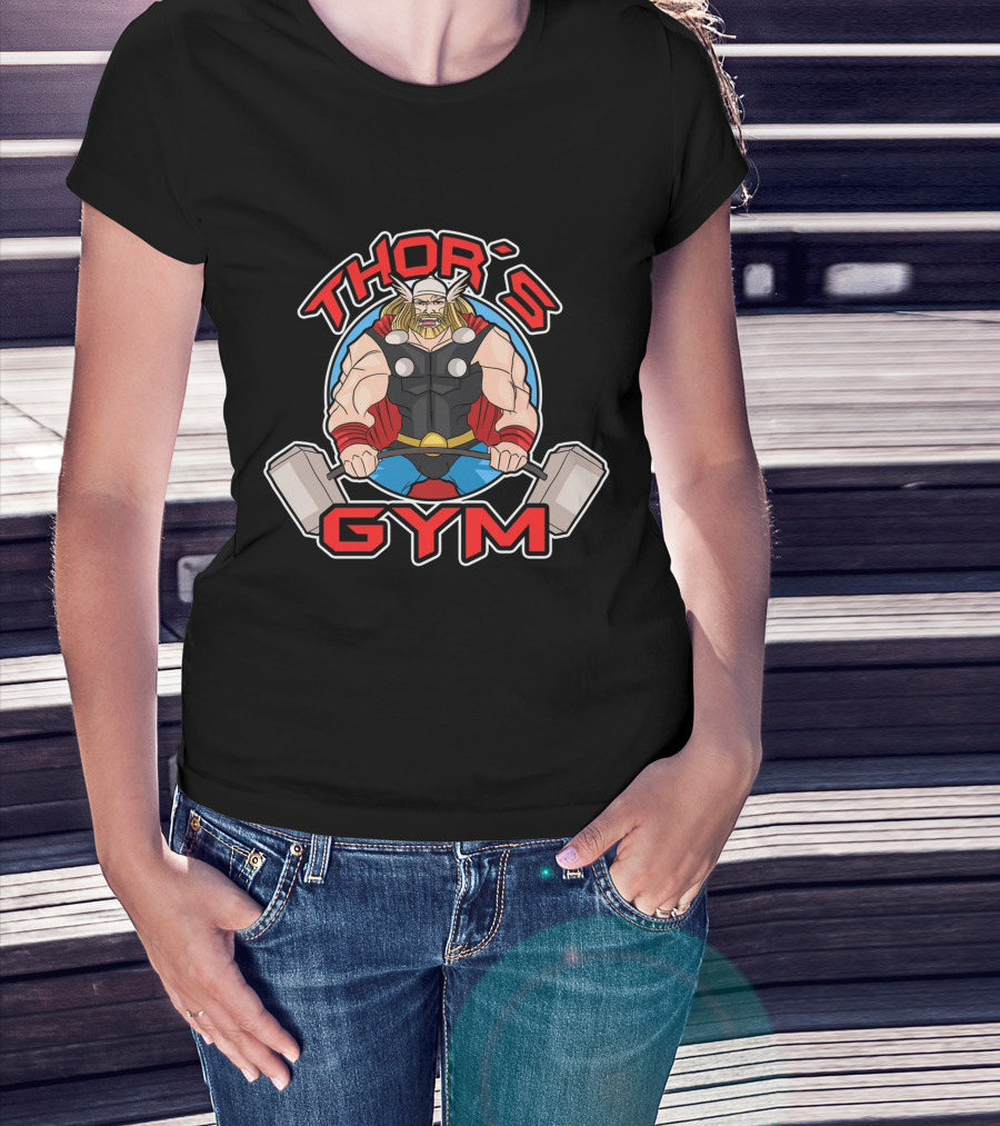 Thor's Gym Hammer Workout Viking Strength Training T-Shirt