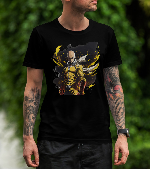 Saitama One Punch Man Heroic Anime Character T-Shirt