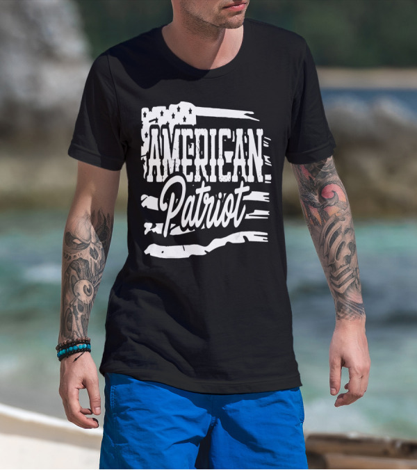 American Flag Patriot USA Decor Party American Patriotic Party T-Shirt
