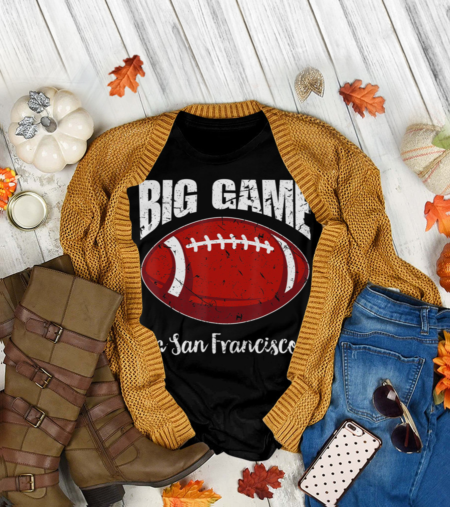Big Game in San Francisco Vintage Football T-Shirt