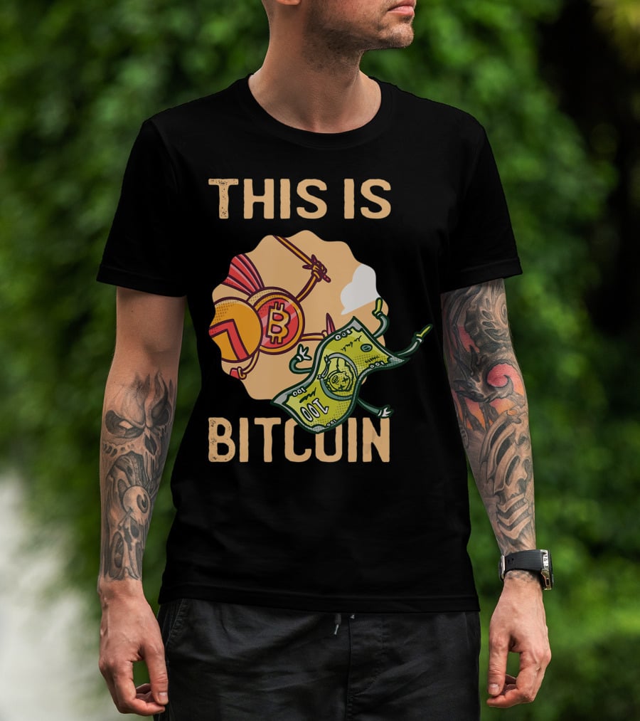 This Is Bitcoin Crypto Hodl Hold Shares Spartan Capital Bull Bear T-Shirt